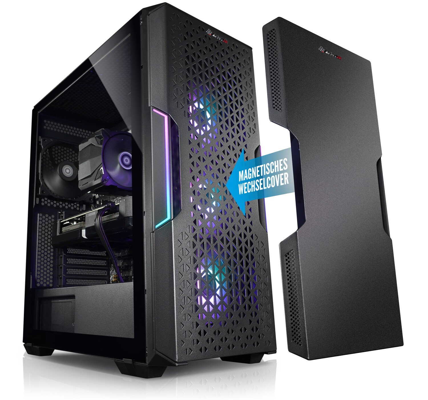 Gaming PC Raptor VII AMD Ryzen 5 7600X, 32GB DDR5, AMD Radeon RX 7600 8 GB, 2TB SSD, Windows 11