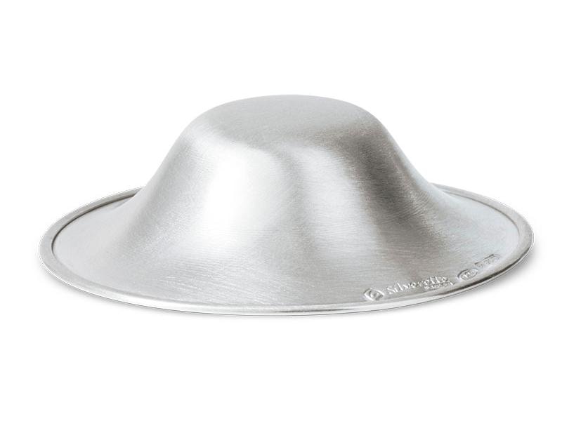Silverette Brusthütchen Silber XL, 2 Stk. Schneller Schutz für Ihre Brustwarzen