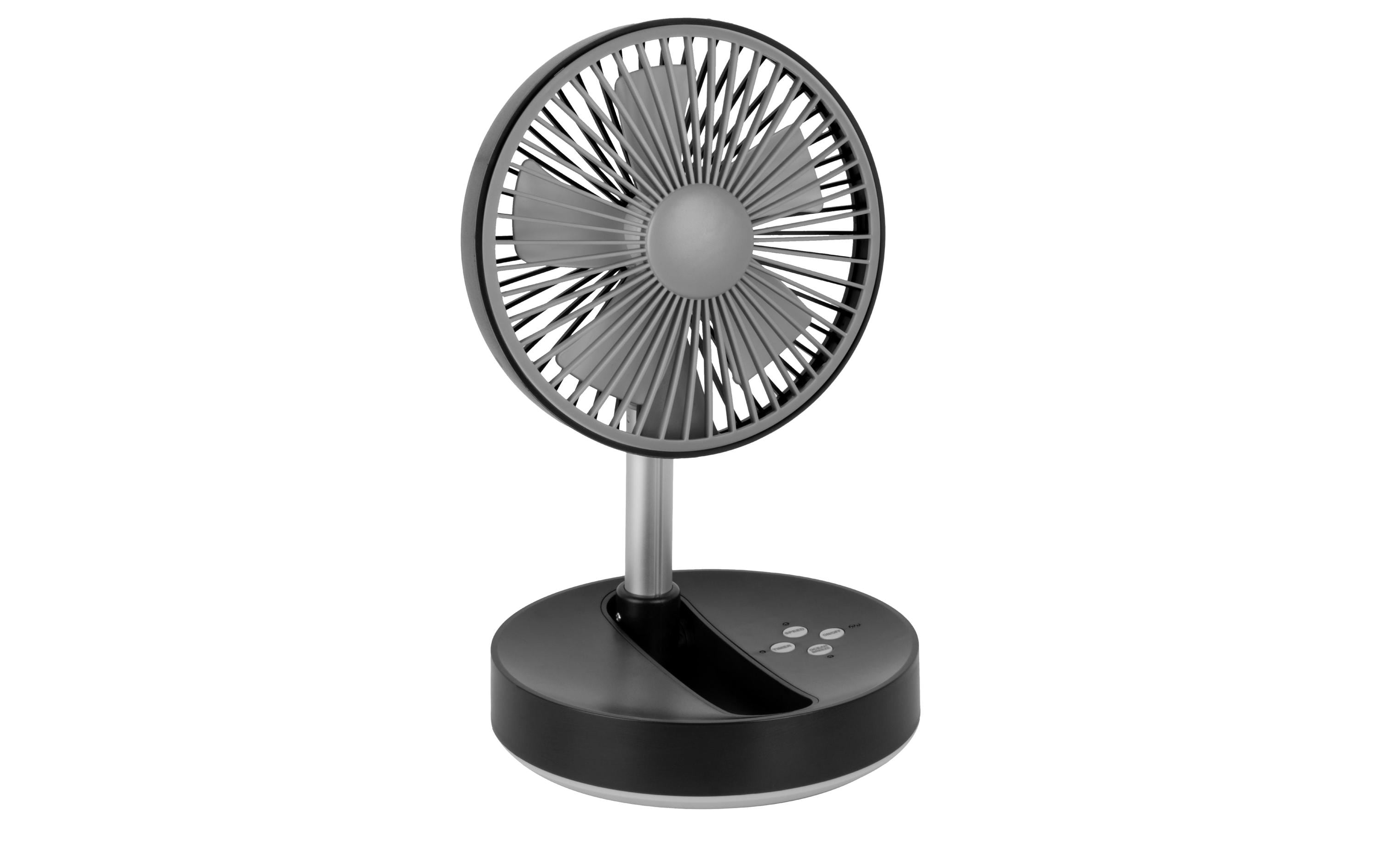 Tischventilator Hurrifan RG Grau/SchwarzWiederaufladbarer Ventilator