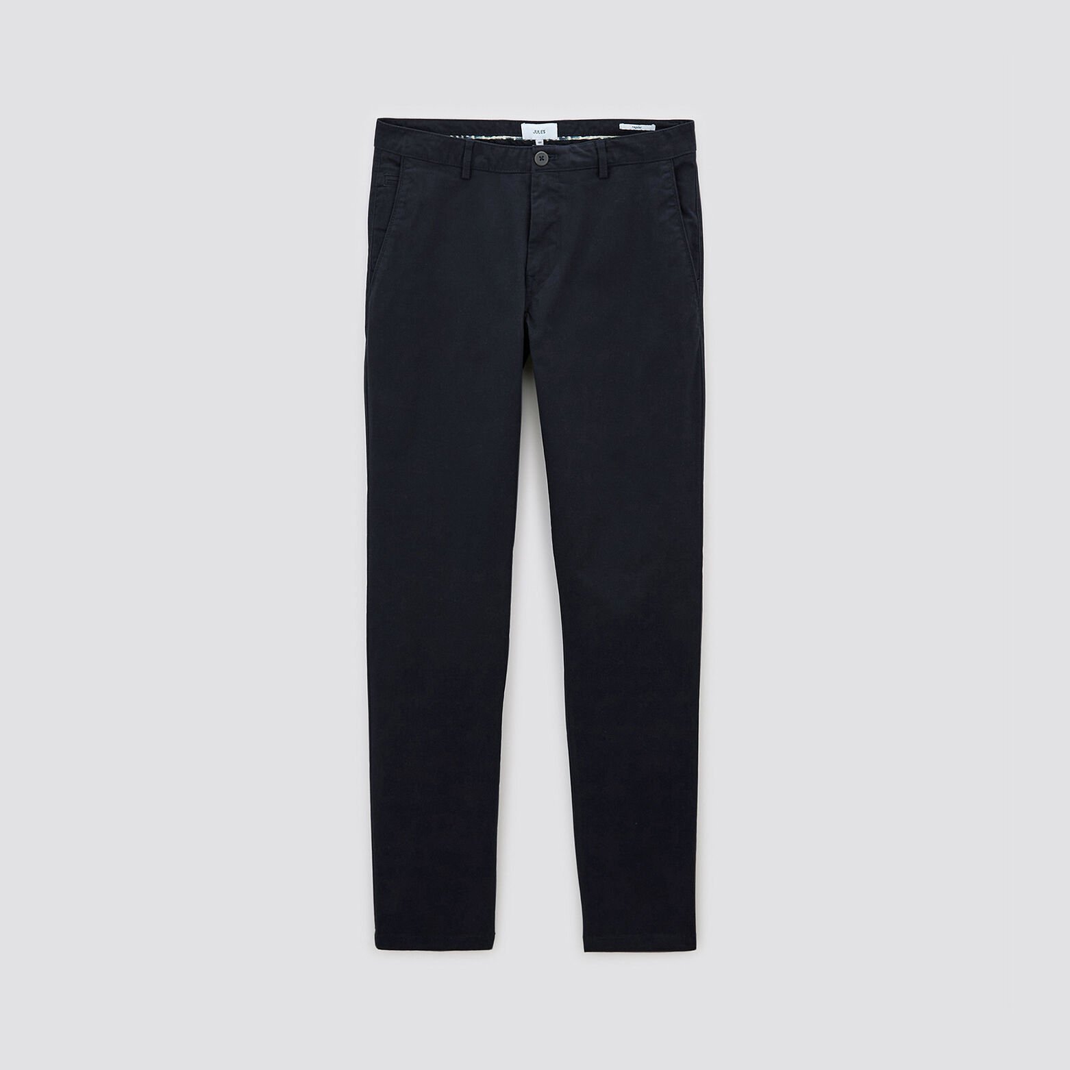 Pantalon chino regular Bleu foncé