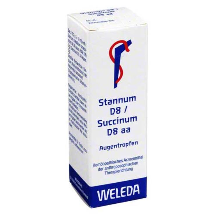 Stannum D 8 Succinum D 8 aa Augentropfen, 10 ml