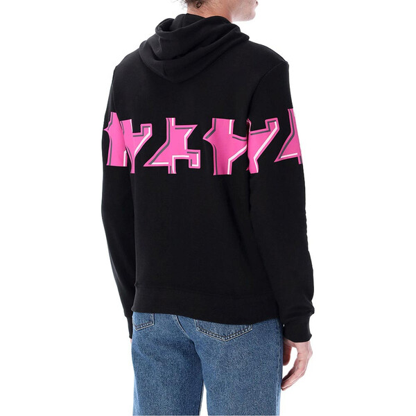 enea bastianini - Sweat zippé à capuche 23 Noir / Rose