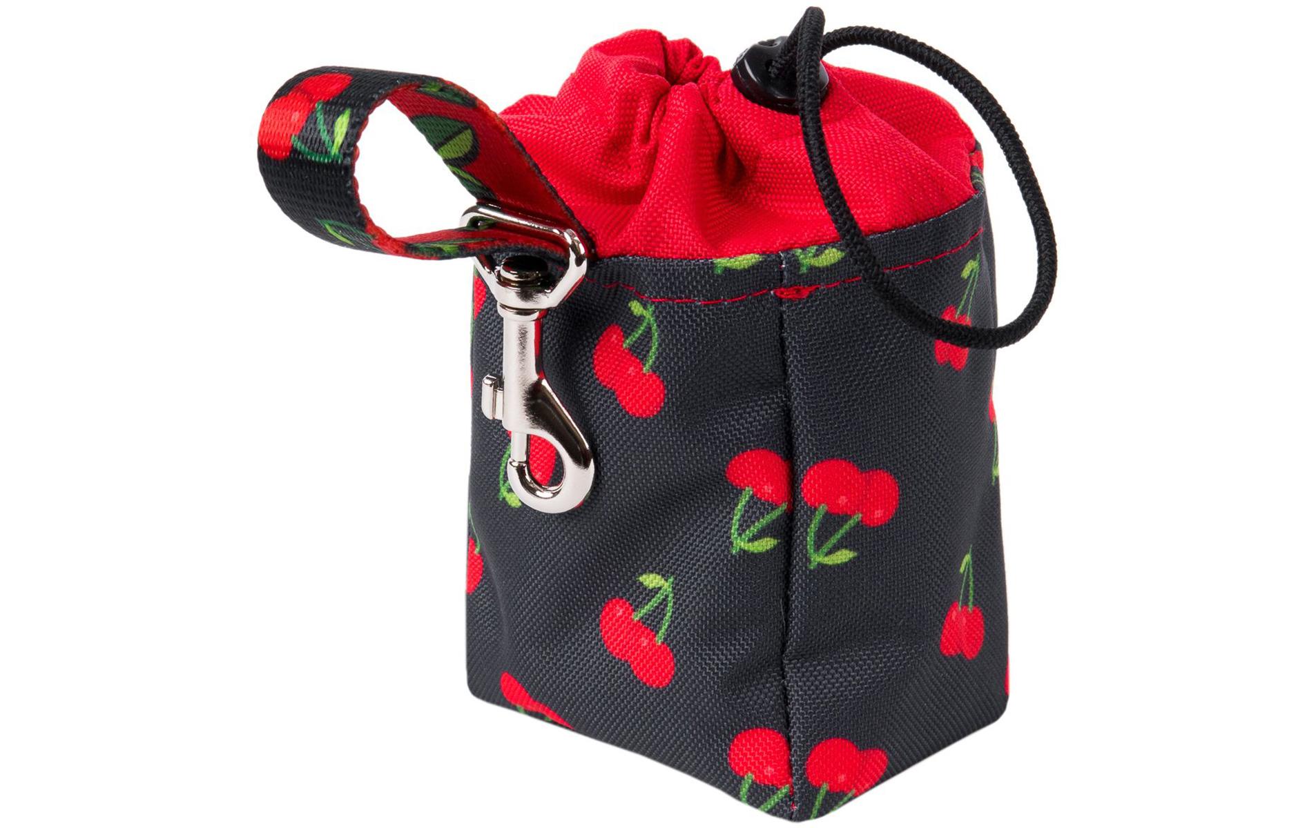 Snack-Tasche Be Happy Cherry, Schwarz/RotLeckerchenspender