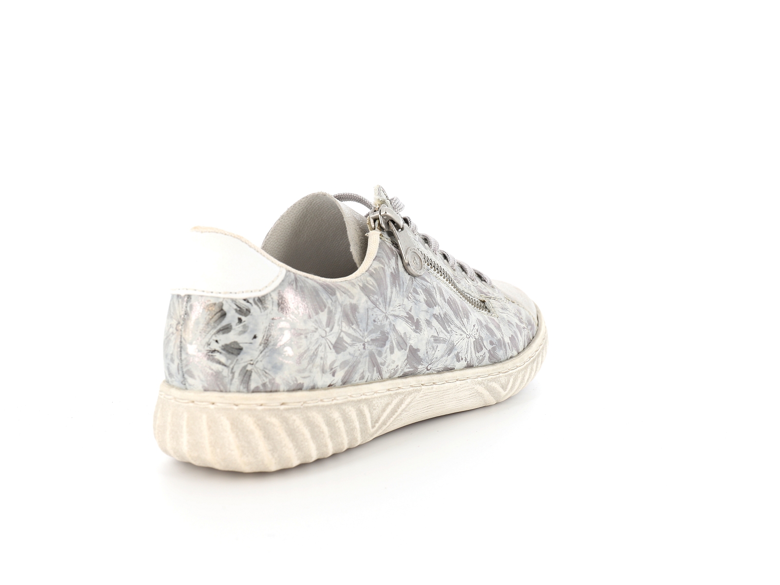 Rieker-N0900 Cuir Argent