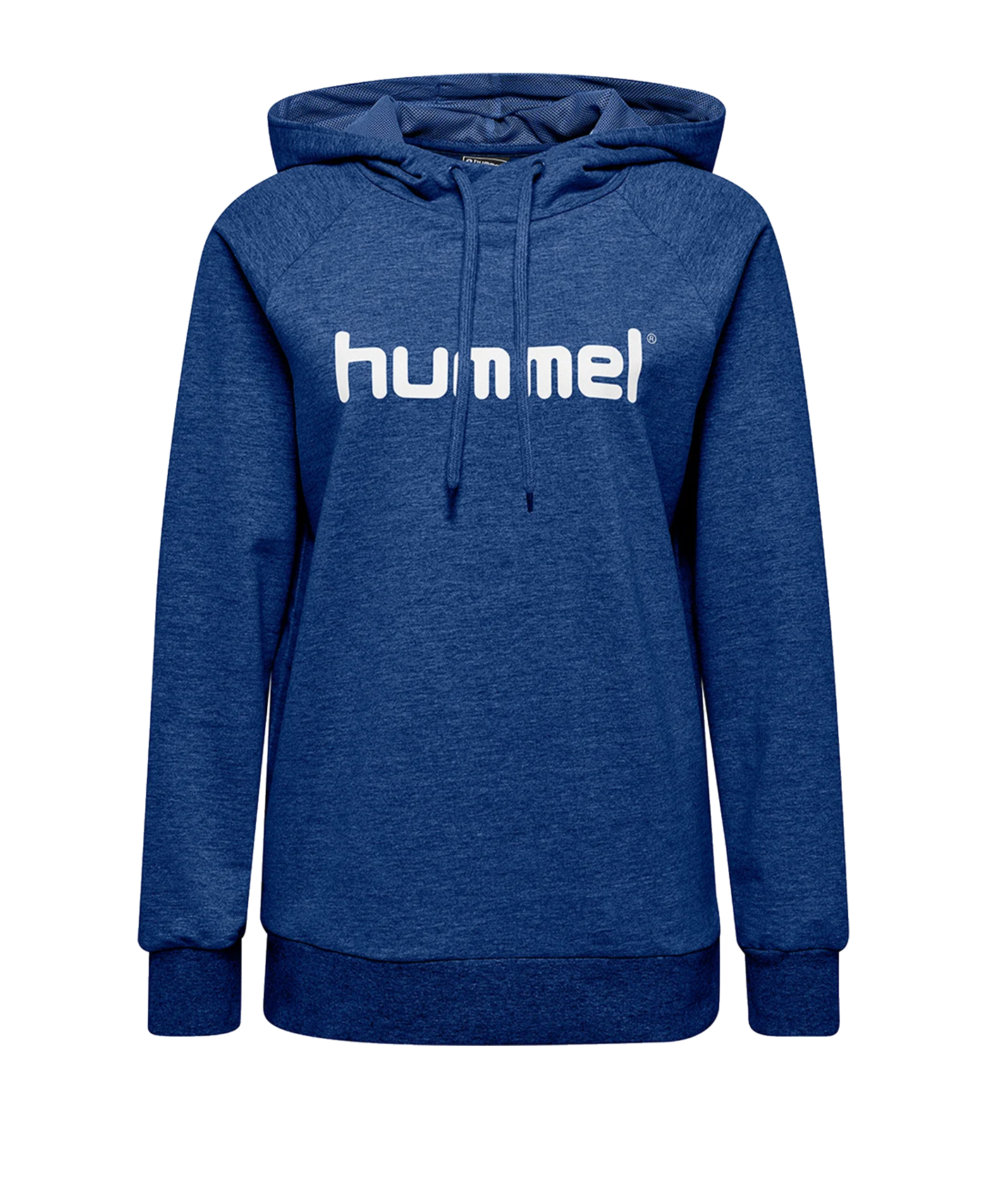 Hummel Cotton Logo Hoody Damen Blau F7045