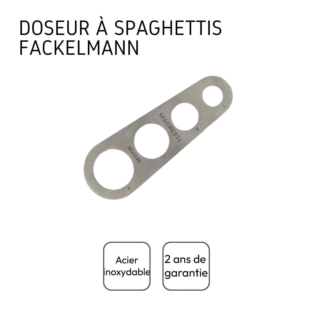 Ustensile de dosage des spaghettis en inox Fackelmann Divers Fackelman