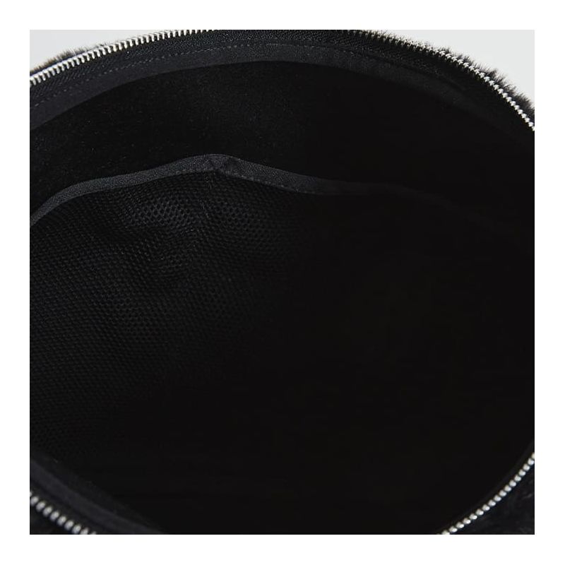 Sac bandoulière L 45 cm en fausse fourrure Black Forest