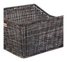 BASIL Panier À Vélo Cento Rattan Look Avec Système Wsl 47 X 34 X 24 Cm