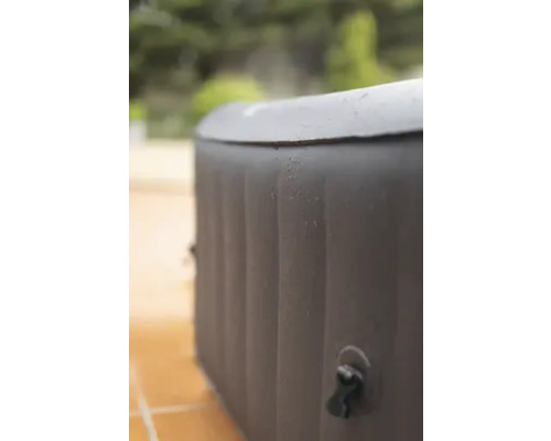 Opblaasbare hottub M Spa VITO Plug & Play met filtersysteem, desinfectietechnologie, hottub-blower, automatische uitschakel-/stand-byfunctie en timerfunctie, antraciet