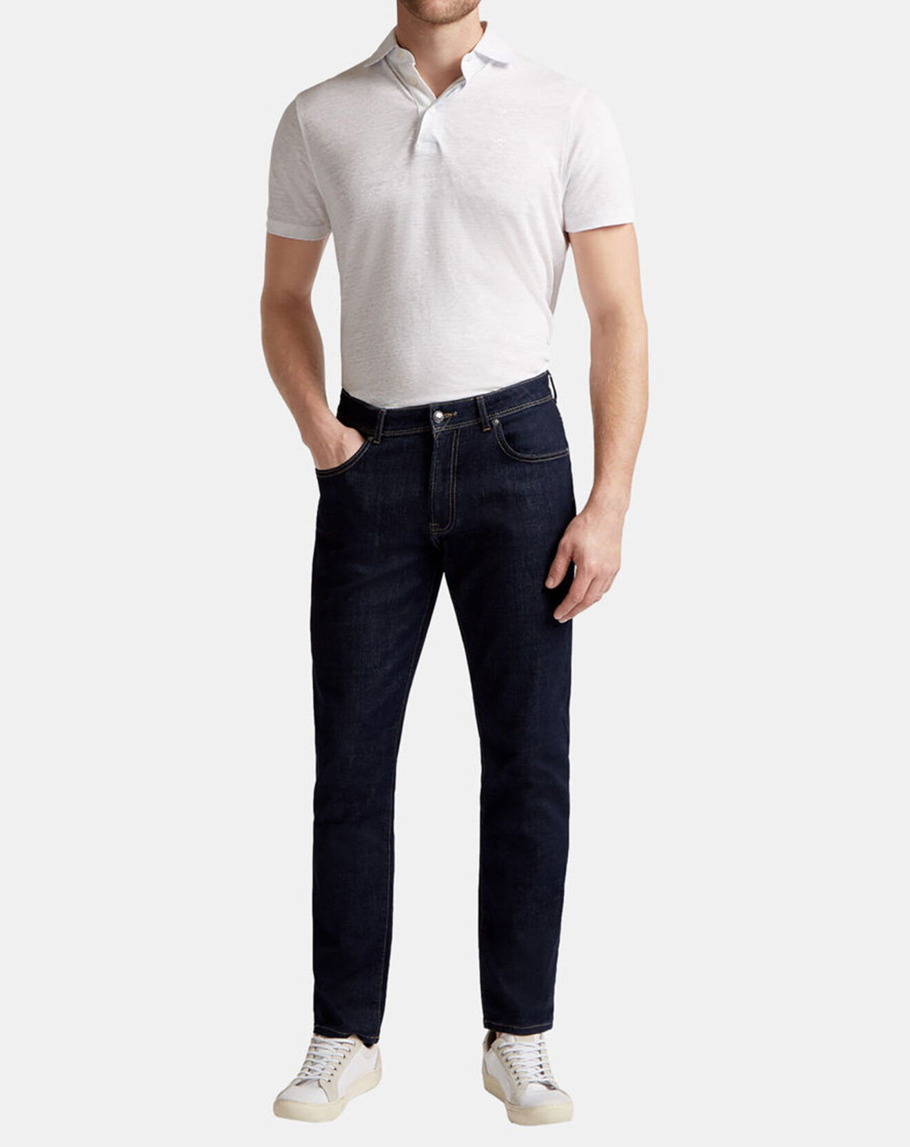 Hackett London Jean brut Regular Fit bleu foncé