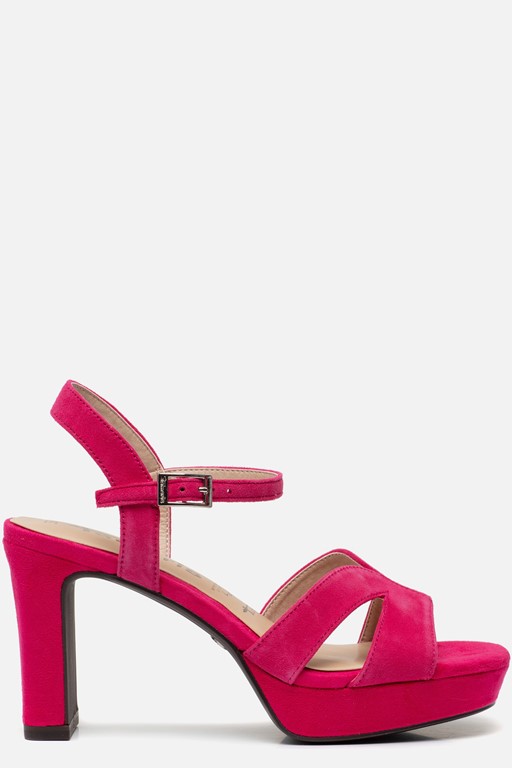 Tamaris Sandalen met hak roze Leer
