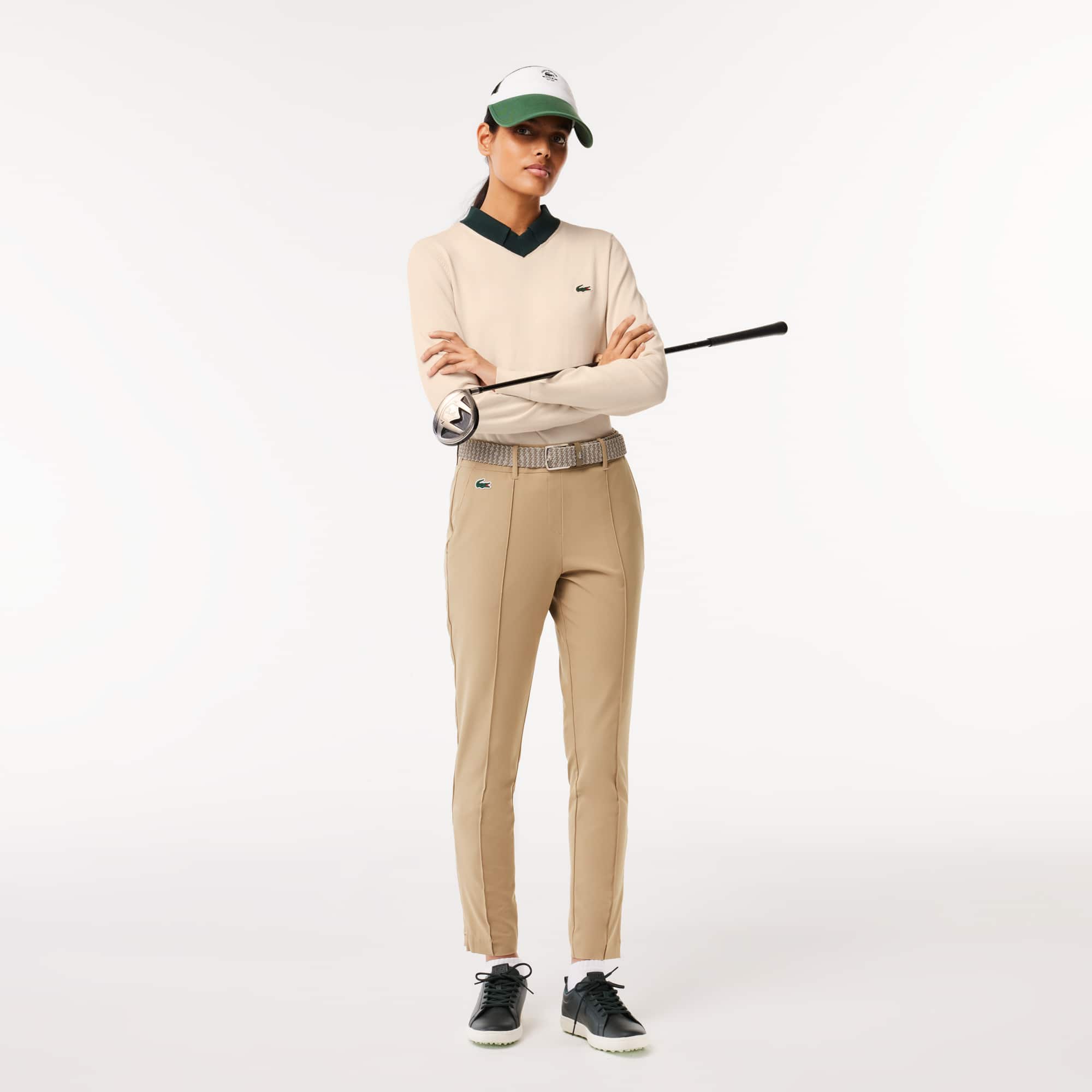 Pull Golf en coton Pima Pullovers - Blanc - Lacoste - Femme