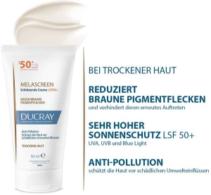 DUCRAY MELASCREEN Anti-Pigmentflecken Creme SPF50+, 50 ml