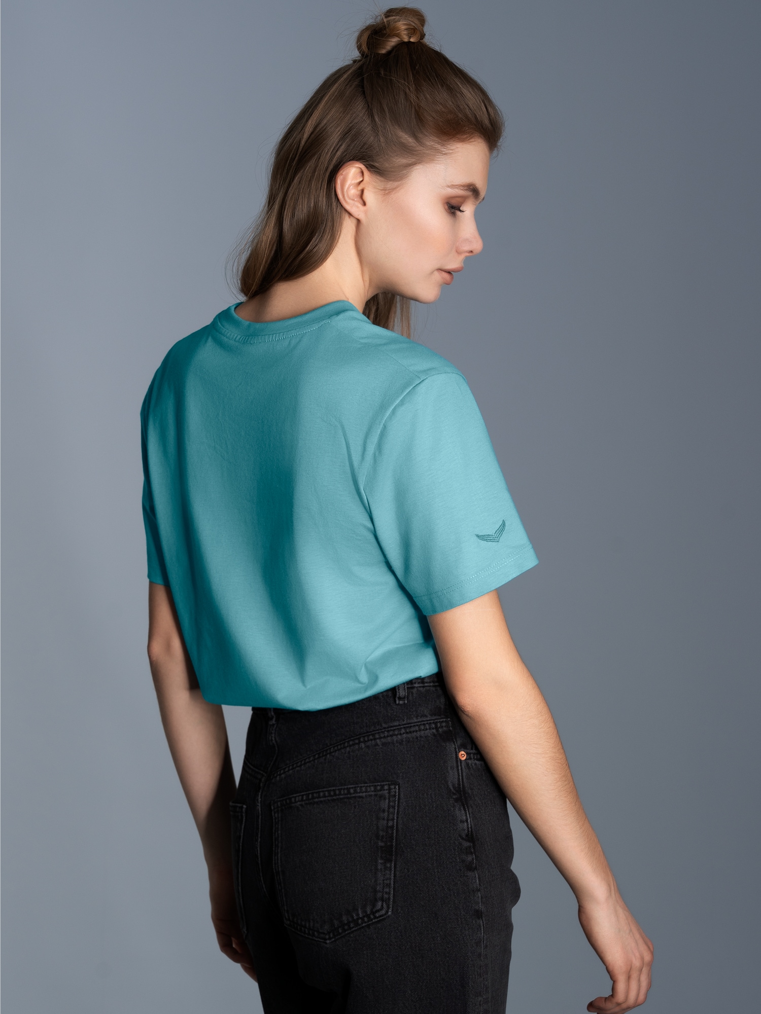 T-Shirt aus 100% Biobaumwolle Mint-C2C