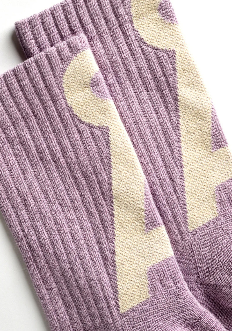 Armedangels Socken Saamus Short Frozen Lavender-Oatmilk