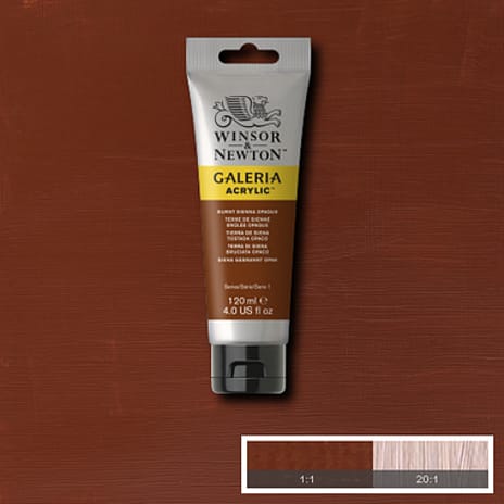 Galeria akrylmaling 120 ml - Burnt Sienna Opaque