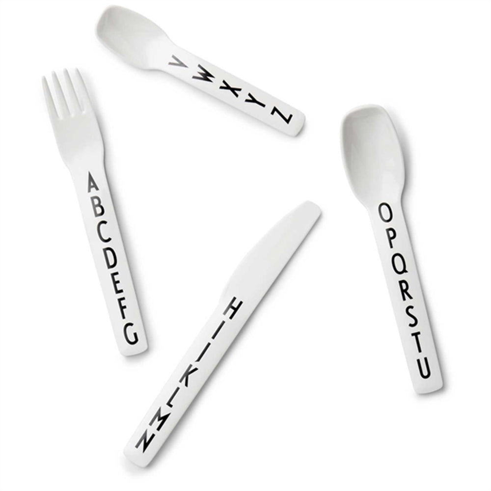 Køb Design Letters White ABC Bestik