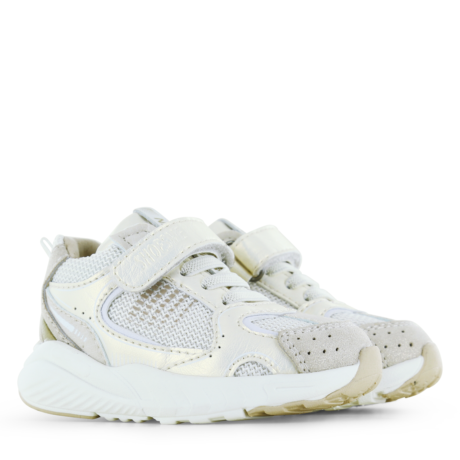 Shoesme goud sneakertje Mesh, Microfiber leer, Suède | Meisjes schoenen