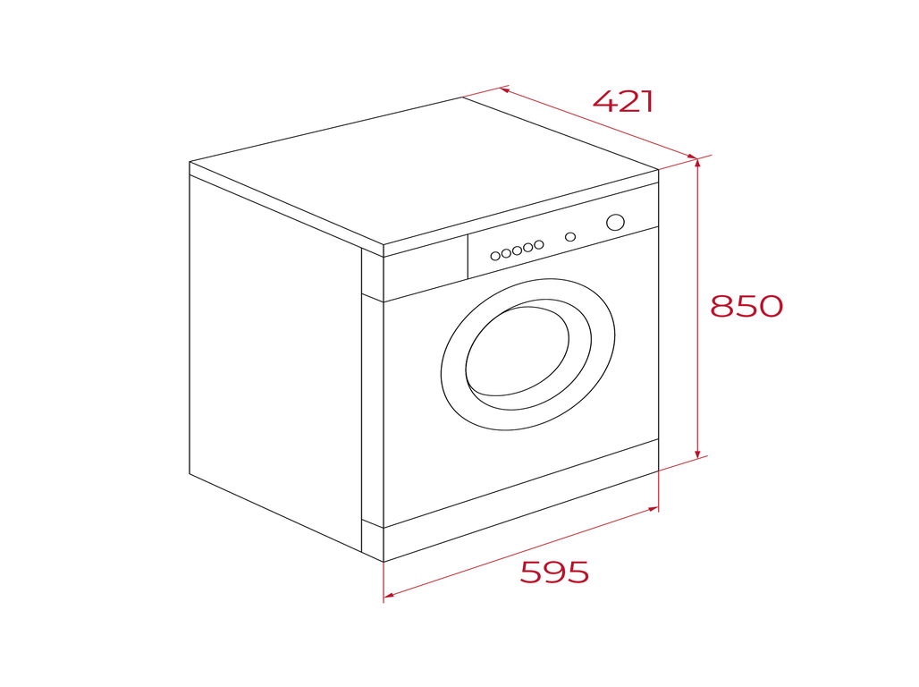 MÁQUINA DE LAVAR ROUPA TEKA WMK 40740 WH - BRANCO A 7KG
