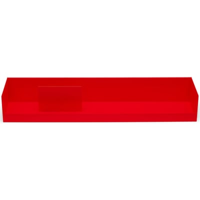 Wandregal Boks, RAL 3024 Leuchtrot