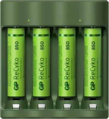 Gp Recyko - Aaa Batterier Med USB Oplader - 850 Mah - 4 Stk