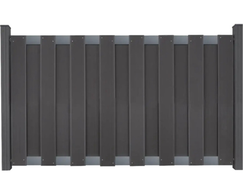GroJa Merano voortuinhek, voorgemonteerd zonder palen, frame antraciet, 180 x 90 cm antraciet