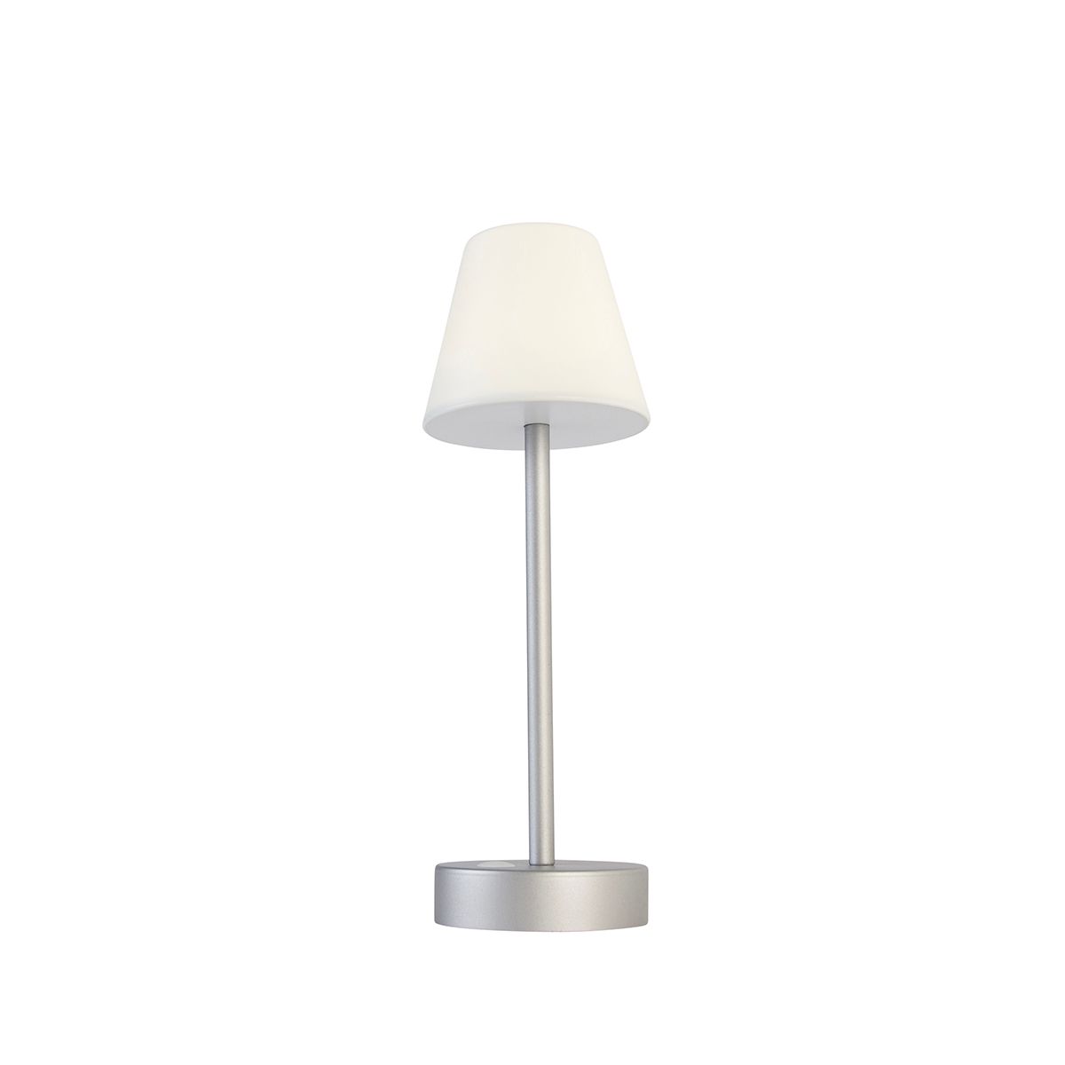 Tafellamp grijs incl. LED oplaadbaar met touch dimmer - Renata