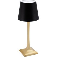 Lampe de table à LED rechargeable ROME, or/noir