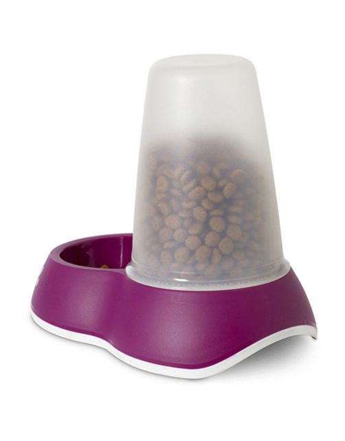 Savic Loop Food Store - Kattenvoerbak - 20.5x13.5x18 cm 0.7 l 135 g Bordeaux Small