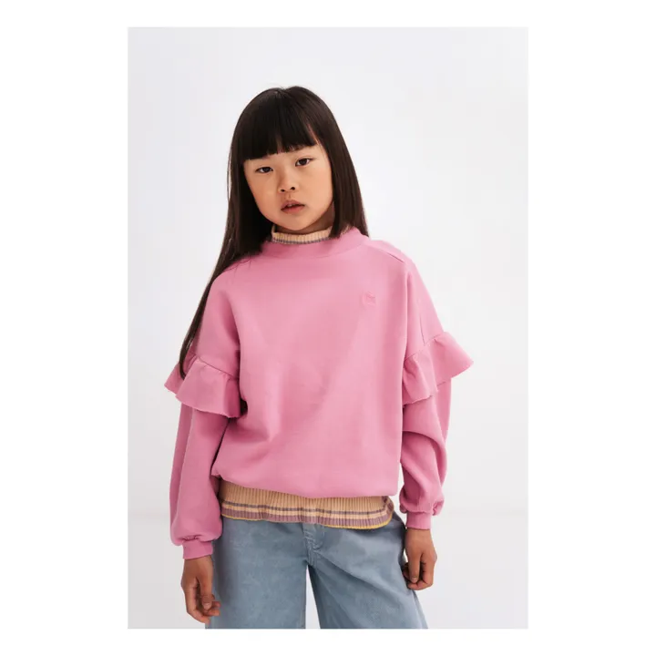 Repose AMS Sweat Coton Bio Volant | Rose