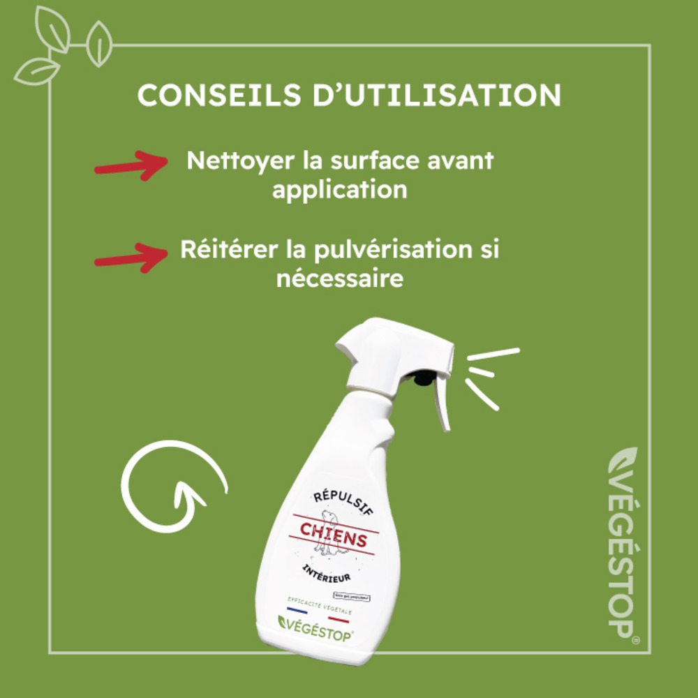 Répulsif Chiens - Spécial intérieur - 500 ml