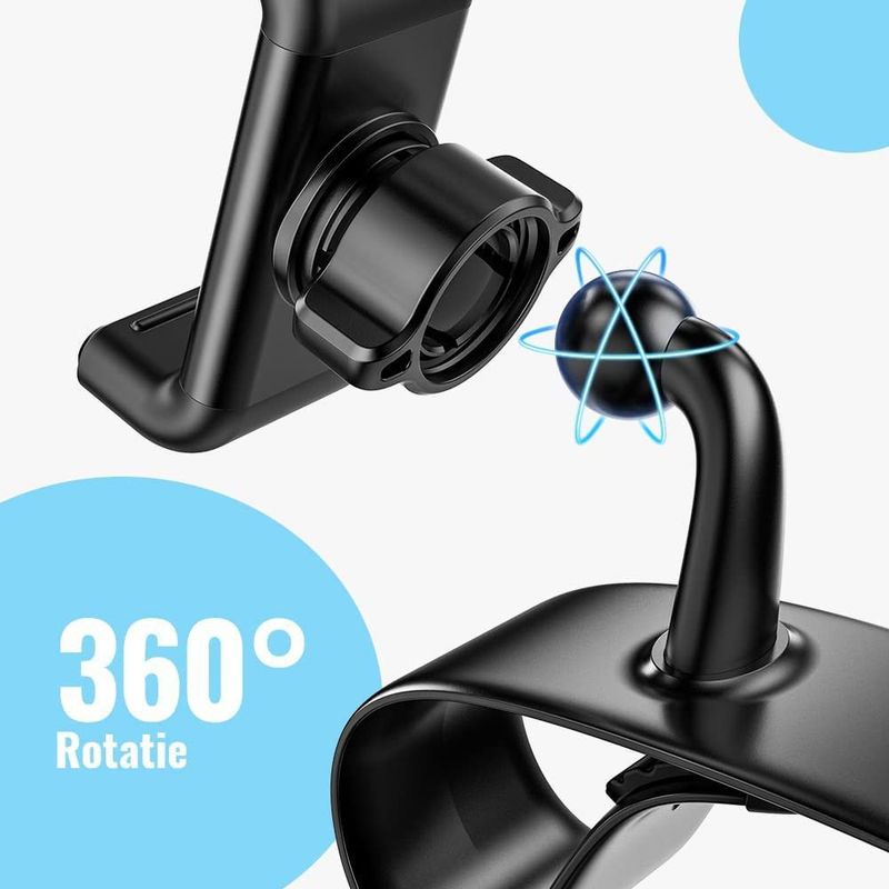 UGREEN Universele Auto Klemmende Telefoonhouder 360° Draaibaar Dashboard Zwart