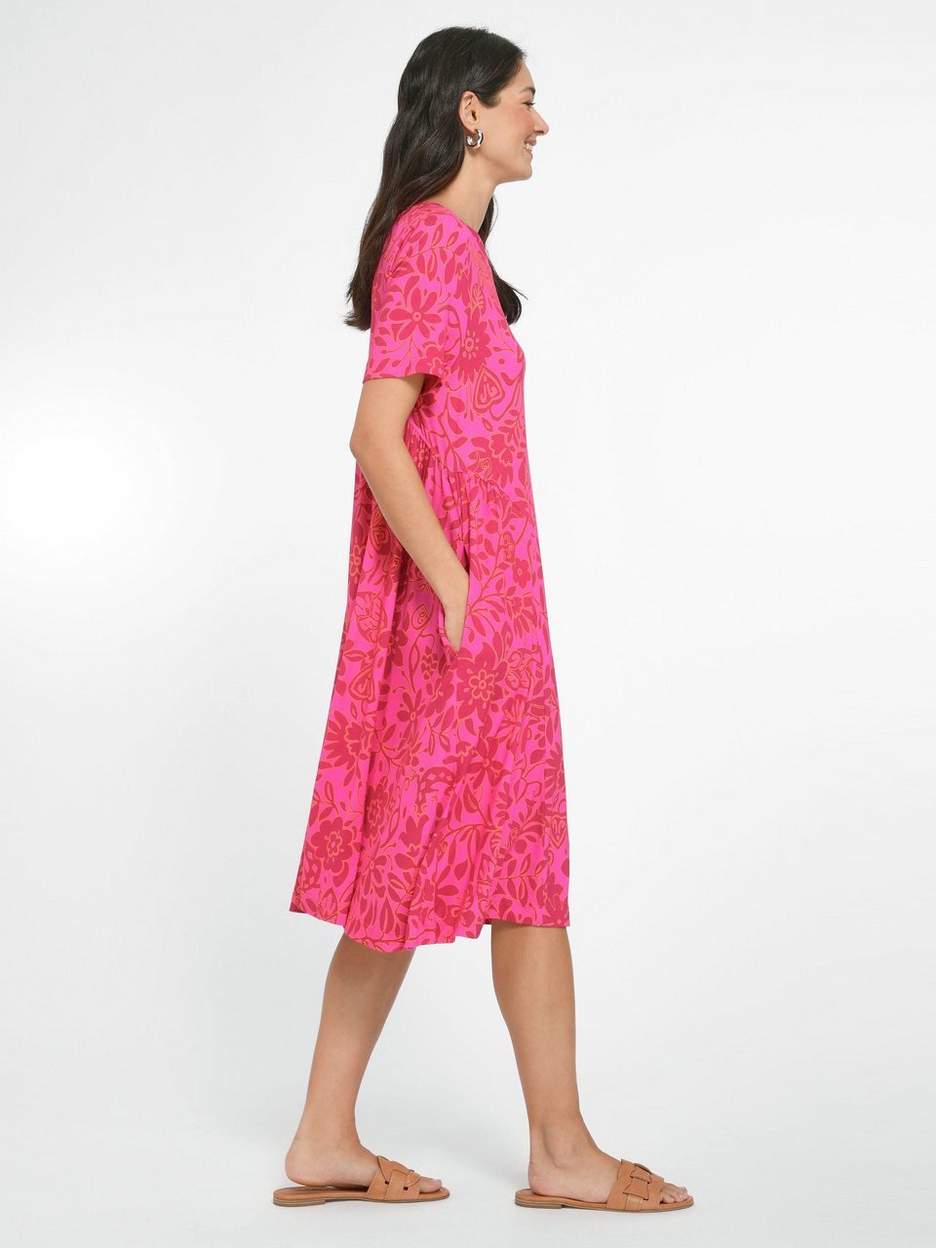 Jersey-Kleid mit 1/2-Arm