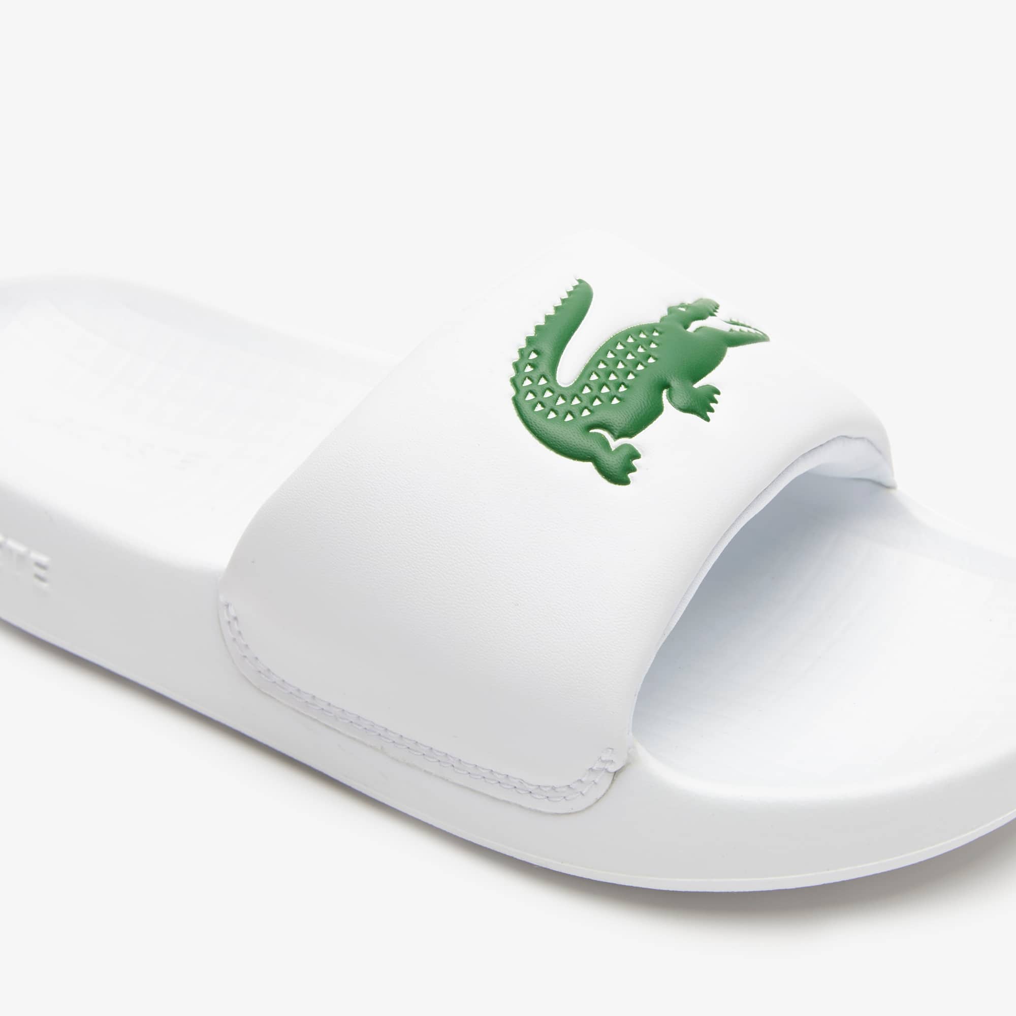 Claquettes Croco 1.0 femme Lacoste en synthétique Claquettes & Sandales - Blanc - Lacoste - Femme