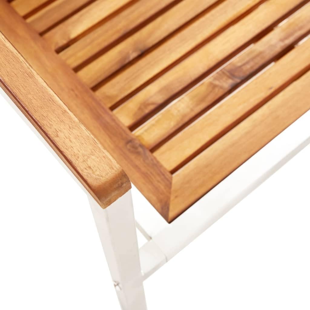 Gartenstühle 6 STK. mit Kissen Massivholz Akazie Sitzmöbel für Draußen Outdoor-Stühle für Innenhöfe