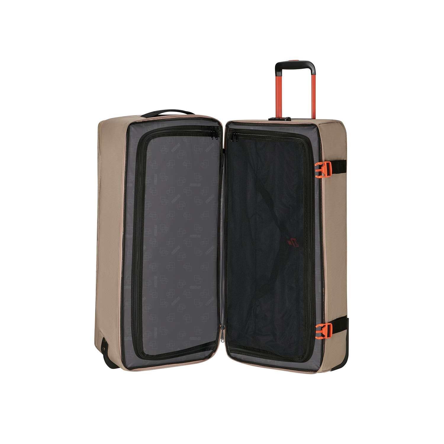 American Tourister Urban Track Duffle Wheels L Coated Beige/ Orange