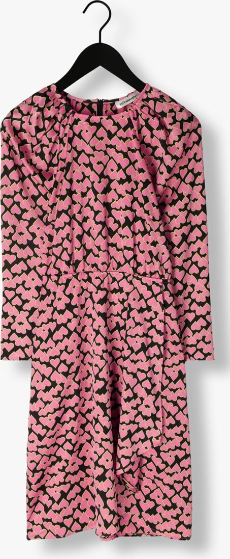 CO\\'COUTURE roze co'couture midi jurk flashy heart dress