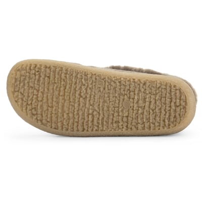 Lammfellpantoffel, Taupe