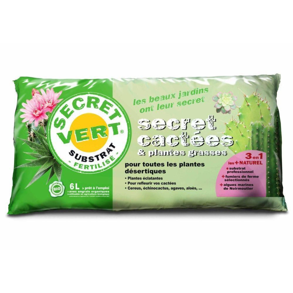 Terreau pour cactées et plantes grasses 3kg (lot de 3)