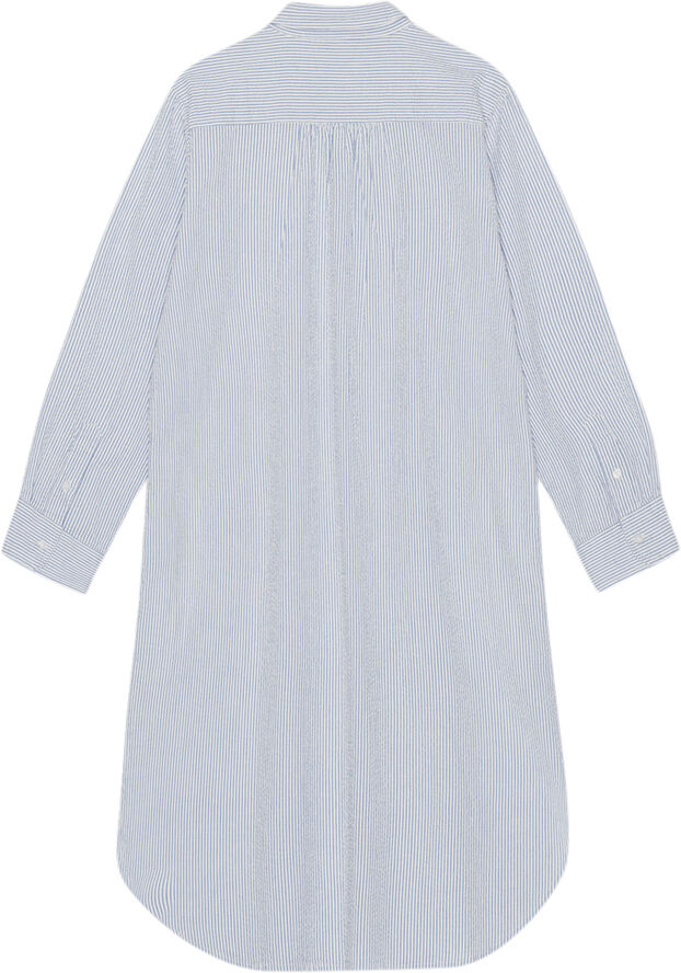 Moshi Moshi Mind reason shirtdress wave stripe White / blue