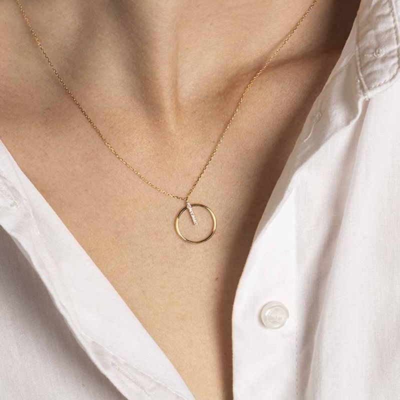 Collier Or Jaune et Diamant