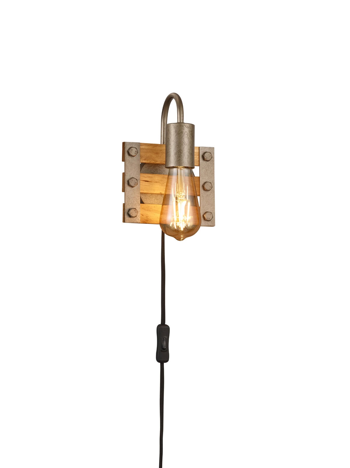 Khan Wandleuchte braun, rot 205570167, B/H: 15/20 cm, Metall