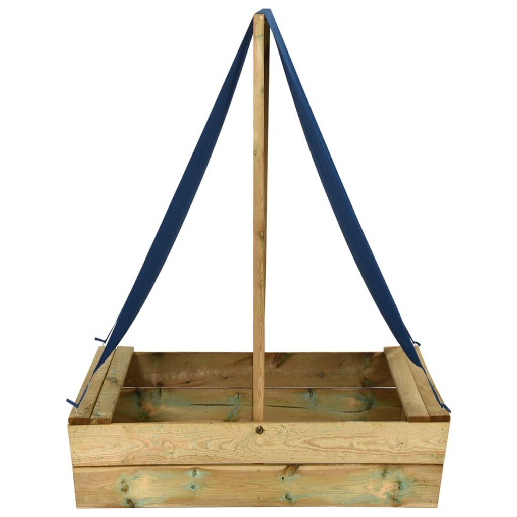 vidaXL Zandbak met dak 80x60x97,5 cm geïmpregneerd grenenhout