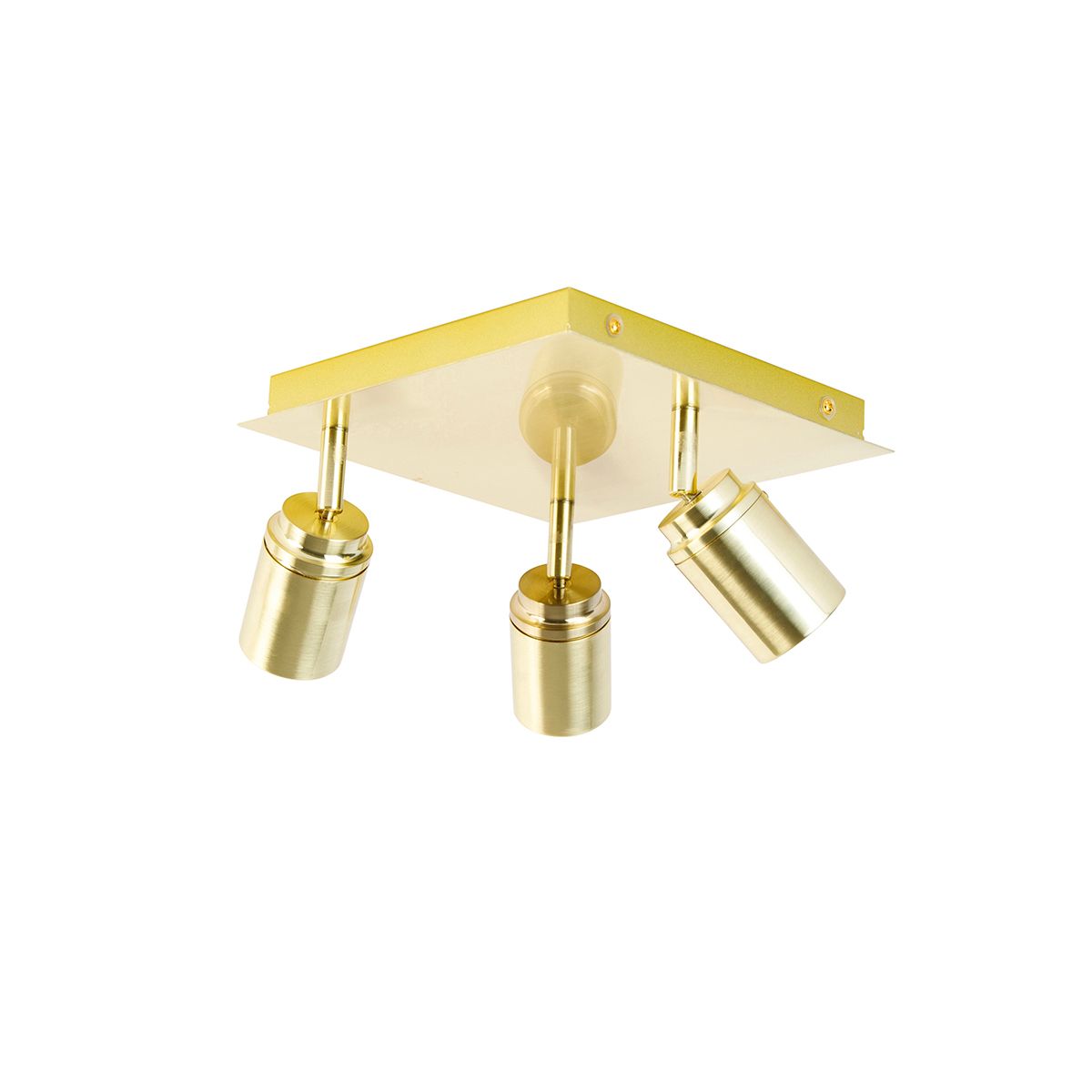 Moderne badkamer spot messing vierkant 3-lichts IP44 - Ducha