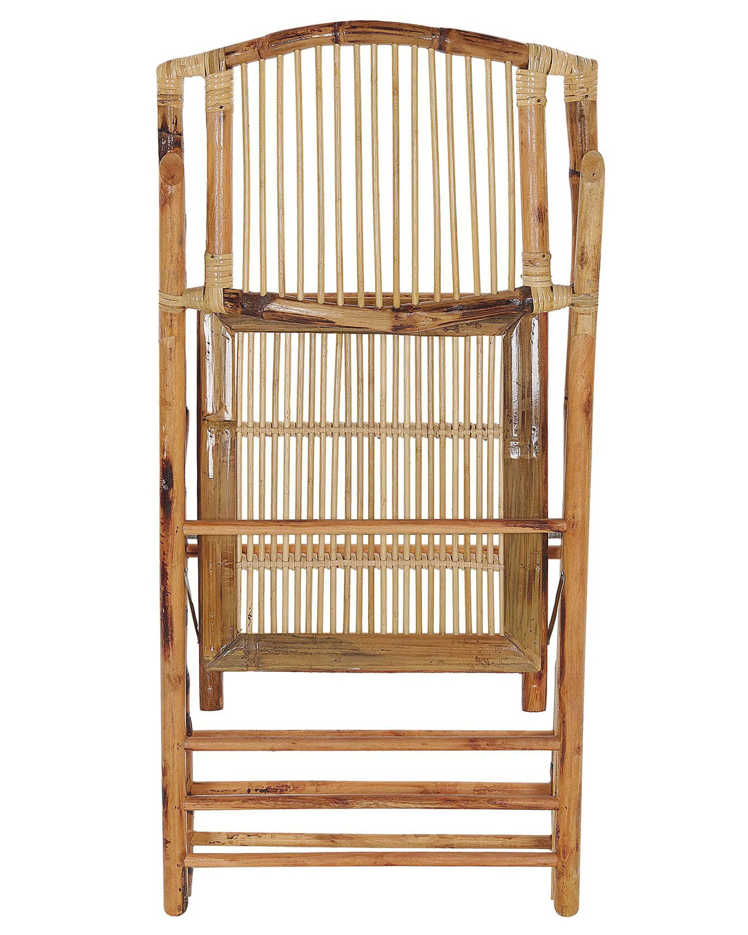 Set van 4 eetkamerstoelen inklapbaar TRENTOR Bamboehout Natuurlijk