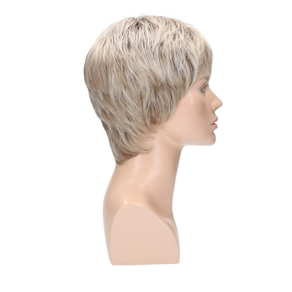 Perücke Charly von trendhair in Perlblond dunkler Ansatz