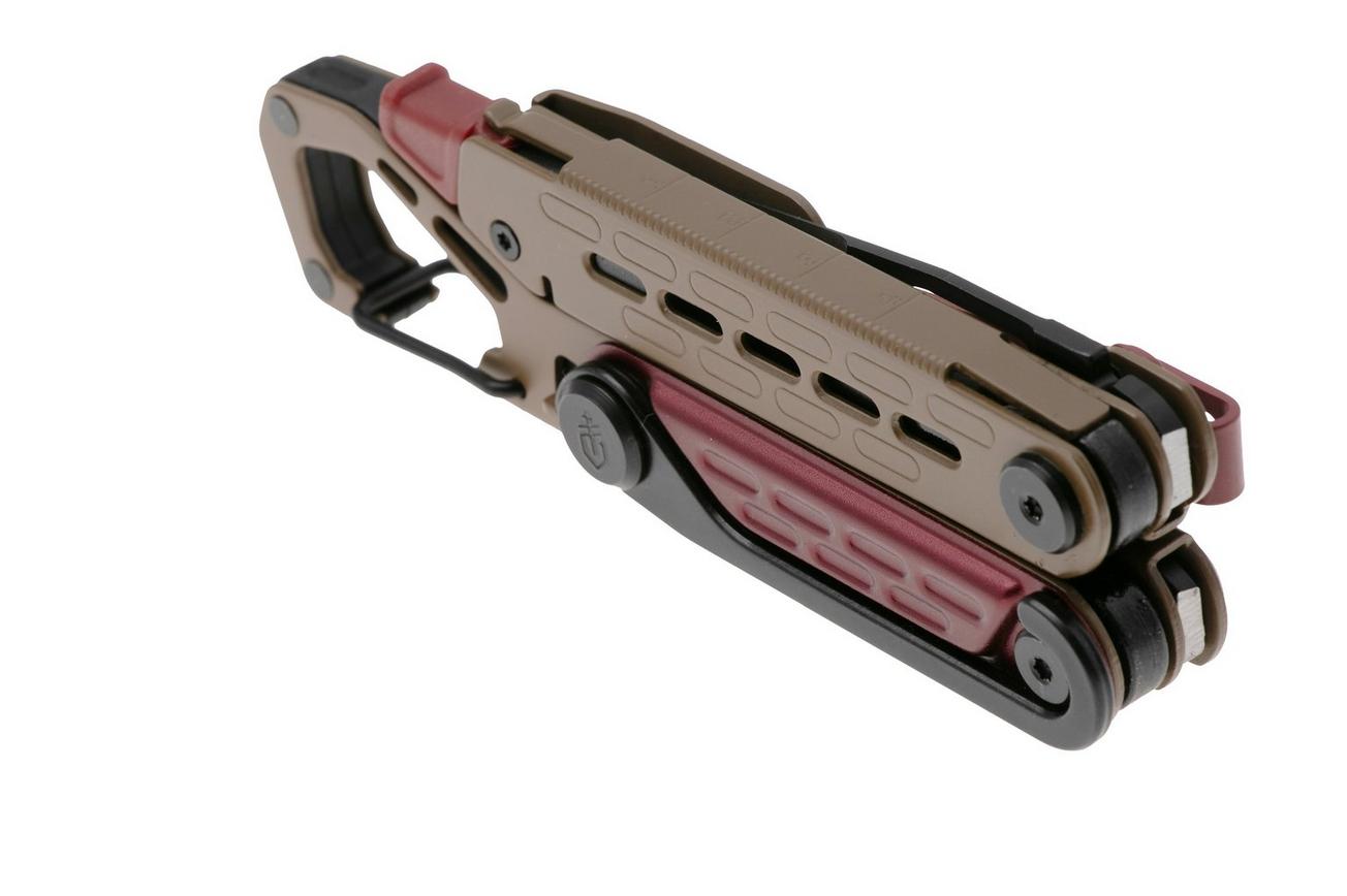 Gerber Stakeout Spark 1070226, Black Oxide Stainless Steel, Red/Coyote Brown, multitool
