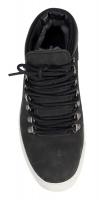Saueskinnsneakers Sort