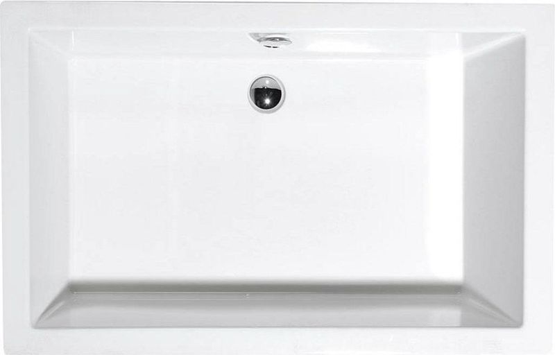 Sapho - Deep - Douchebak - Wit - Acryl - Rechthoekig