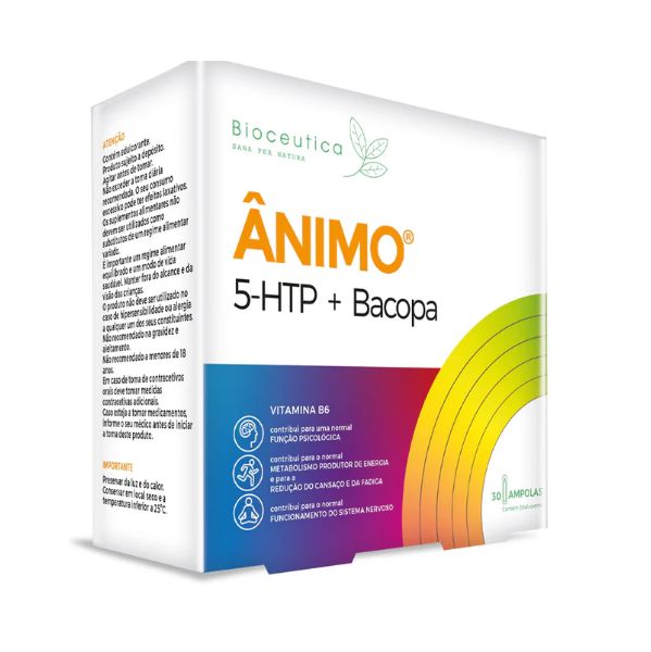 Bioceutica Ânimo 5-HTP   Bacopa 30 Ampolas